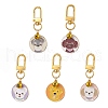 Alloy Enamel Pendant Decoraiton HJEW-JM00963-1
