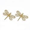 430 Stainless Steel Filigree Pendants STAS-T042-08D-2