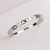 Hollow Out Heart Brass Finger Rings for Women FS-WG4469E-08-1