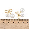 Brass Stud Earrings EJEW-F376-01G-5