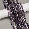 Natural Amethyst Beads Strands G-M445-6mm-01E-1