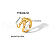 Adjustable European American Snake-Shaped Stainless Steel Ring Jewelry NK1622-3-1