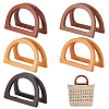   10Pcs 5 Colors Wood Bag Handles FIND-PH0010-72-1