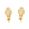 925 Sterling Silver Micro Pave Cubic Zirconia Peg Bails Pendants STER-B004-08G-01-1