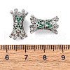 Brass Micro Pave Cubic Zirconia Screw Clasps KK-Z078-42P-3