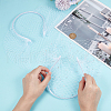 Olycraft 2Pcs 2 Colors Mesh Veil Cloth Hair Bands FIND-OC0003-95C-3