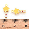 304 Stainless Steel Enamel Charms STAS-T065-55G-02-3
