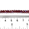 Electroplate Transparent Glass Beads Strands EGLA-A035-T4mm-L02-4