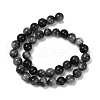 Natural Hawk's Eye Beads Strands G-S333-6mm-027-01-4