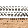 304 Stainless Steel Rectangle Link Chain Neklaces for Women NJEW-R024-01P-5