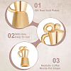 GOMAKERER 16Pcs Brass Charms KK-GO0001-51-5