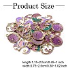 45Pcs 9 Styles Alloy Enamel Pendants ENAM-YW0004-13-3