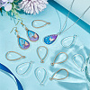 Olycraft 60Pcs 2 Colors Alloy Open Back Bezel Pendants FIND-OC0003-36-5
