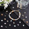 AHADERMAKER 160Pcs 8 Style Transparent Electroplate Glass Beads Strands EGLA-GA0001-14-4