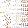 SOFPLATE 300Pcs 6 Colors Brass Earring Hooks KK-SP0001-37-1