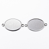 304 Stainless Steel Cabochon Connector Settings STAS-H394-01P-01-2