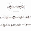201 Stainless Steel Star & Oval Link Chains STAS-N092-107-4