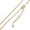 Brass Curb Chain Necklaces X-NJEW-K123-09G-1