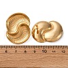 304 Stainless Steel Vortex Spiral Stud Earrings EJEW-C148-01G-5