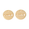 201 Stainless Steel Pendants STAS-F231-031G-1