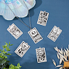 DICOSMETIC 12Pcs 6 Style 201 Stainless Steel Pendants STAS-DC0015-85-4