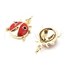 Brass Enamel Pendants KK-L237-012G-2