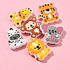 Lion/Tiger/Elephant/Monkey Zebra/Giraffe Silicone Focal Beads SIL-FS0001-19-7