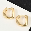 Brass D-Shaped Hoop Earrings EJEW-Q016-17G-4