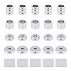 DICOSMETIC 100Pcs 5 Style Stainless Steel Spacer Beads STAS-DC0003-16-1