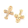 Brass Micro Pave Cubic Zirconia Pendants KK-E090-22G-2