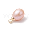 Natural Cultured Freshwater Pearl Rice Charms PALLOY-TA00254-5