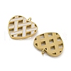 316 Surgical Stainless Steel Enamel Pendants STAS-M073-09A-01G-2