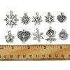 60Pcs 10 Styles Tibetan Style Alloy Pendants FIND-FS0002-30-5