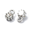 Rack Plating Alloy Rhinestone Charms FIND-M014-16A-P-2