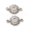 Non-Tarnish 304 Stainless Steel Cabochon Connector Settings STAS-C070-03P-1