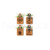 Wooden Pendant Decoration HJEW-WH0074-022-8