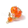 Faceted Glass Pendants PALLOY-MZ00582-07-4
