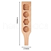 Flat Round & Square & Flower Wooden Press Mooncake Molds BAKE-SZ0001-03-6