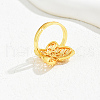 Gold Plated European Style Wheat Lucky Ring Hollow Wedding Jewelry. JC5575-3