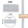 Filigree Corrugated Lace Ribbon OCOR-WH0079-67C-2