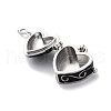 Brass Enamel Locket Pendants KK-F894-15P-03-2