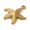 Ion Plating(IP) 304 Stainless Steel Pendants STAS-M017-06G-2