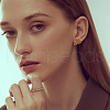 FIBLOOM 10Pcs 5 Colors Stainless Steel Spanner Tool Stud Earrings for Men EJEW-FI0001-82-7