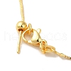 Rack Plating Brass Box Chain Bracelet Making KK-M285-04G-2