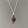 Bohemian Style Horse Eye Alloy with Resin Pendant Necklaces for Women FS-WG56C17-03-2