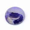 Dyed Natural Striped Agate/Banded Agate Cabochons X-G-R348-20mm-01-2