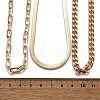 3Pcs 3 Styles Brass & Iron Chain Necklaces Set NJEW-V003-08G-3