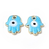 Brass Enamel Pendants KK-A176-04G-04-2