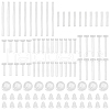 WADORN Plastic & Silicone Ear Nuts Earring Sleeves KY-WR0001-06-1
