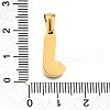 Golden 304 Stainless Steel Pendants STAS-K300-01G-J-3